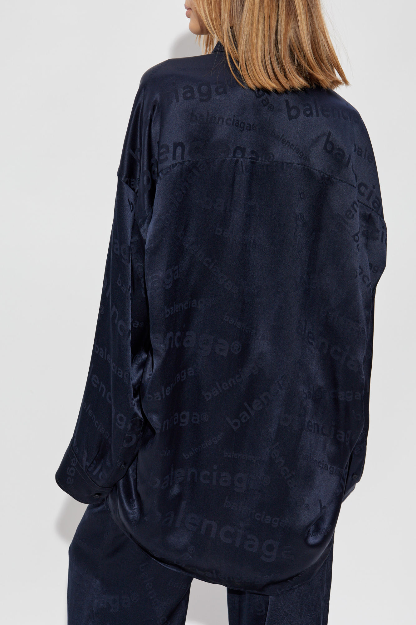 BALENCIAGA - BALENCIAGA SILK 上質シルク ブラウス 38 BALENCIAGA | Ribbon Neckline Silk Blouse | Women | Lane Crawford